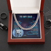 Personalized To My Dad Necklace From Son Thank You Day By Day Dad Birthday Gifts Fathers Day Christmas Customized Gift Box Message Card