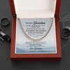 To My Grandson I Love You Link Chain Necklace Gift For Him, Birthday Gift, Aniversary Gift