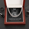 Son, You did it Cuban Link Chain Necklace Graduation Necklace Gift For Him, Birthday Gift, Aniversary Gift