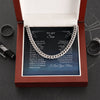 Personalized To My Son Cuban Link Chain From Mom I Love You For All That You Are Son Jewelry Gift For Men On Fathers Day Birthday Wedding