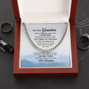 To My Grandson I Love You Link Chain Necklace Gift For Him, Birthday Gift, Aniversary Gift