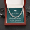 Happy Graduation To My Grandson, Cuban Link Chain, Graduation Present, Grad Gift, From Grandparents