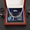 Personalized To My Uncle Necklace From Nephew Niece Thank You Grateful Love Uncle Birthday Gifts Fathers Day Christmas