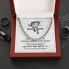 Necklace Gift For Him, Birthday Gift, Aniversary Gift - Fishing - To My Master Baiter - I Love You