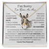 I'm Sorry I Have Been An Ass Sorry Necklace, Gifts For Her donkey
