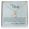 Gift for wife~ To My Wife Necklace, Christmas gift, Valentines day Gift For My Wife, Romantic Wife Gift, Wife Birthday Surprise