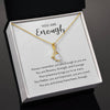 Mental Health Necklace You are Enough Necklace Gift, Motivational Gift Ideas, Inspirational Encouragement Gift, Mental Health, You Matter, You are Important Gift