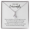 Mental Health Necklace You are Enough Necklace Gift, Motivational Gift Ideas, Inspirational Encouragement Gift, Mental Health, You Matter, You are Important Gift