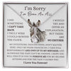 I'm Sorry I Have Been An Ass Sorry Necklace, Gifts For Her donkey