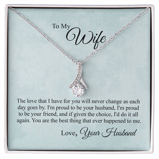 Gift for wife~ To My Wife Necklace, Christmas gift, Valentines day Gift For My Wife, Romantic Wife Gift, Wife Birthday Surprise