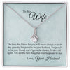Gift for wife~ To My Wife Necklace, Christmas gift, Valentines day Gift For My Wife, Romantic Wife Gift, Wife Birthday Surprise