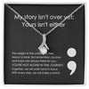 Mental Health Necklace Suicide Prevention Awareness Necklace Gift for Friend Sister Recovery, Mental Health Gift, Semicolon Mental Wellness, Warrior Jewelry