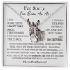 I'm Sorry I Have Been An Ass Sorry Necklace, Gifts For Her