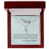 Gift for wife~ To My Wife Necklace, Christmas gift, Valentines day Gift For My Wife, Romantic Wife Gift, Wife Birthday Surprise