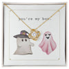 You're My Boo Necklace, Halloween Gift To My Girlfriend, Necklace For Girlfriend