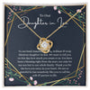 To My Daughter In Law Necklace, Birthday Necklace for Women, Adults Size