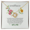 To my Boyfriend's Mom Message Card With Necklace, Boyfriend's Mom Thank you Gift, Gift to my Boyfriend's Mom, Future Mom in Law Gift, Gift For Mother's Day