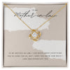 To My Mother in Law Necklace from Daughter, Gift to Mother-in-Law for Christmas, Birthday, Mother's Day, Message Card to Mom-in-Law