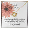 Mother's Day Necklace, Mother-In-Law, Message Card Mom, Love Knot Necklace, Gift Ideas from Daughter-In-Law, Mother's Day Box, Gift For Mother's Day