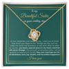 Sister of The Bride Necklace, Sister Wedding Gift for Bride from Sister on Wedding Day, Meaningful Gift