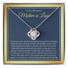To My Mother in Law Necklace from Daughter, Gift to Mother-in-Law for Christmas Birthday Mother's Day, Message Card to Mom-in-Law
