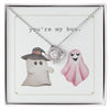 You're My Boo Necklace, Halloween Gift To My Girlfriend, Necklace For Girlfriend