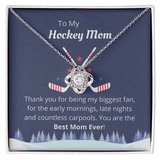Hockey Mom Necklace Message Card, Gift for Mom, Christmas Gift