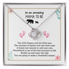 To An Amazing Mama To Be Necklace, First Time Mom Gift Necklace for Women, Adults Size