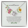 To my Boyfriend's Mom Message Card With Necklace, Boyfriend's Mom Thank you Gift, Gift to my Boyfriend's Mom, Future Mom in Law Gift, Gift For Mother's Day