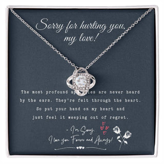 Sorry For Hurting You Necklace, Forgiveness Gift, Apology Gift for Her, I'm Sorry Gift For Her, Gift to Say Your Sorry, Apology Jewelry