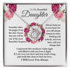 Personalized To My Beautiful Daughter From Mom And Dad Floral Someday When The Pages Of My Life End Mothers Day Love Knot Necklace Gift For Daughter