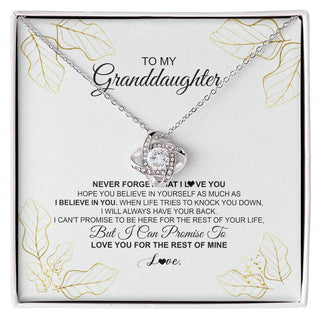 To My Granddaughter Necklace From Grandma Never Forget That I Love You Granddaughter Birthday Christmas Customized Gift Box Message Card