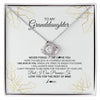 To My Granddaughter Necklace From Grandma Never Forget That I Love You Granddaughter Birthday Christmas Customized Gift Box Message Card