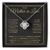 Mother In Law Knot Necklace, Valentine Couple Gift, Anniversary Birthday Pendant Gift, Gift For Him, Gift For Her, Happy Father Day Mother Day Gift