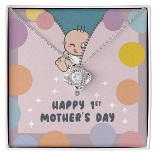 First time Mom Message Card Necklace, Mum To Be Present Necklace for Women