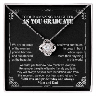 To Our Graduate Daughter Necklace, Graduation Necklace for Daughter, Class of 2022, College Graduation Gift for Her, Graduation Jewelry