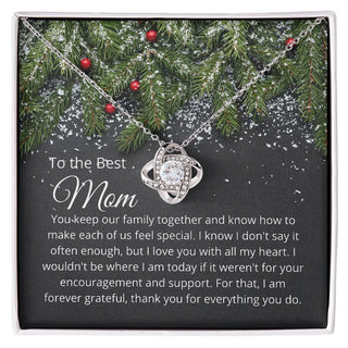 To My Mom Necklace, Christmas Gift from Daughter or Son