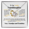 To Our Granddaughter Necklace, Granddaughter Gifts From Grandma And Grandpa, Granddaughter Love Knot Necklace Gifts For Adults Or Girls