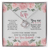 To My Wife Necklace, Gift For Wife, Anniversary Gift For Wife