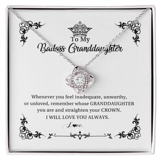 To My Granddaughter Necklace From Grandma I Will Love You Always Granddaughter Jewelry Birthday Christmas Customized Message Card