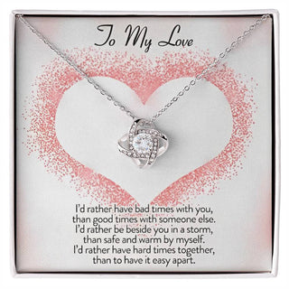 To My Love 7 Necklace, Valentine Couple Gift, Anniversary Birthday Pendant Gift, Gift For Him, Gift For Her, Happy Father Day Mother Day Gift