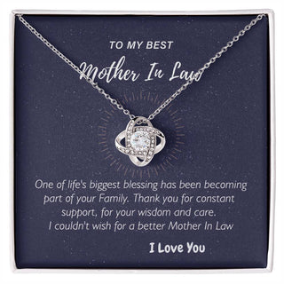 To My Best Mother in Law, Gift to Mother-in-Law for Christmas, Birthday, Mother's Day, Message Card to Mom-in-Law
