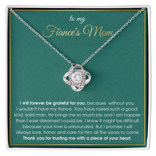 Necklace to my Fiance's Mom from Her Gift for Future Mother in Law to Be, essage Card Jewelry for Christmas Birthday Mother's Day Gift
