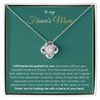 Necklace to my Fiance's Mom from Her Gift for Future Mother in Law to Be, essage Card Jewelry for Christmas Birthday Mother's Day Gift