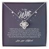 Personalized To My Wife Love Knot Necklace From Husband Gifts For Wife For Her I Did Not Marry You So That I Could Live With You Wife