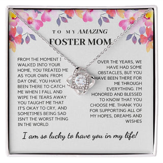 To My Amazing Foster Mom Necklace, Foster Mom Gift, Step Mother Gift, Meaningfull Message for Mother's Day