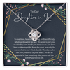 To My Daughter In Law Necklace, Birthday Necklace for Women, Adults Size