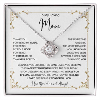 To My Mom Necklace, Gift For Mom, Mothers Day Gifts, Christmas Gift For Mom, Birthday Gift For Mom, Mom Gift From Daughter Or Son