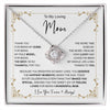 To My Mom Necklace, Gift For Mom, Mothers Day Gifts, Christmas Gift For Mom, Birthday Gift For Mom, Mom Gift From Daughter Or Son