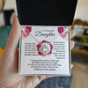 Personalized To My Beautiful Daughter From Mom And Dad Floral Someday When The Pages Of My Life End Mothers Day Love Knot Necklace Gift For Daughter